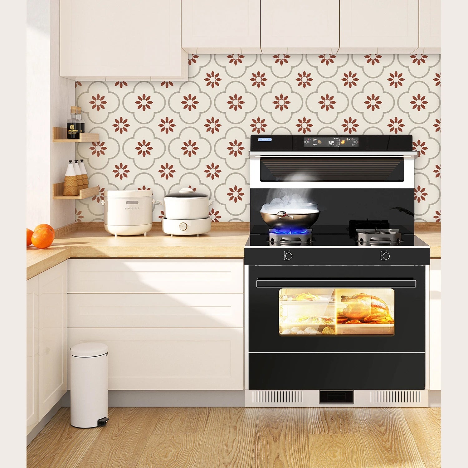 Peel and Stick Floor Tiles Kitchen / Bathroom Backsplash Sticker Detachable Waterproof DIY Tile Stickers for Wall Decoration Tiles Home Decoration (8x8 Inch / 10 Pcs Set) Peel and Stick Floor Tiles Kitchen / Bathroom Backsplash Sticker Detachable Waterproof DIY Tile Stickers for Wall Decoration Tiles Home Decoration (8x8 Inch / 10 Pcs Set)